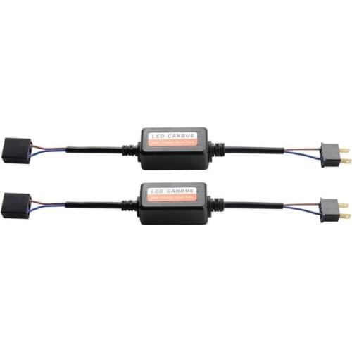 VODOOL 2Pcs 12V Error Free LED Canbus Decoder For H7 H13 Car LED Headlight Bulb Kits Adapter Anti Flicker Resistor Accessories