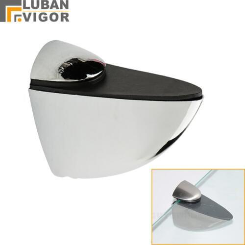 High strength, zinc alloy,adjustable glass/shelf clip/clamp,mirror surface Shelf support ,thickness: 5-16MM Glass Hardware