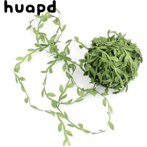 10m silk leaf shape handmade artificial green leaves for balloon wedding decoration DIY wreath gift crafts table decoration