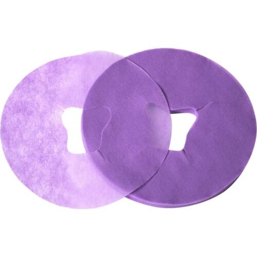 100pcs Disposable Massage Bed Table Chair Face Cradle Cushion Pillow Cover Square Round Shape for Beauty Salon SPA Sauna