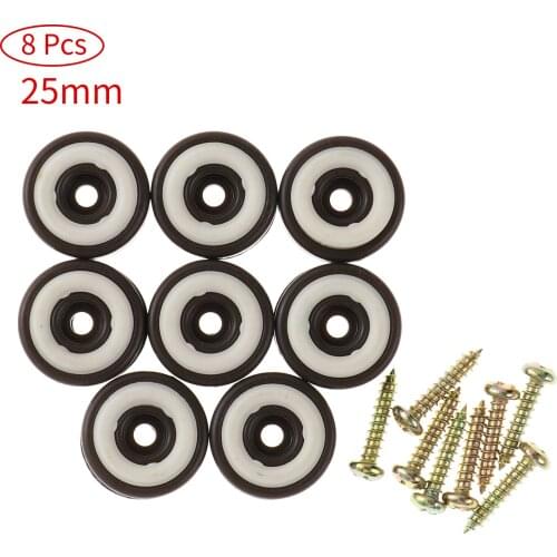 8Pcs Plastic Chair Leg Foot Protection Cover with Screw Pads for Furniture Leg Cover Bottom Protect Wooden Floor Anti-scratches