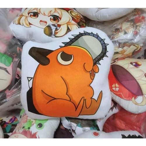 Anime Chainsaw Man Hayakawa Aki Pochita Makima Power Cartoon Plush Throw Cosplay Pillow Keychain Bag Pendant Sofa Cushion Toy