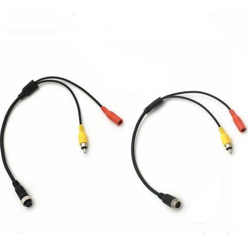Car camera rear video adapter video recorder monitor display connector male and female to AV head extension cable