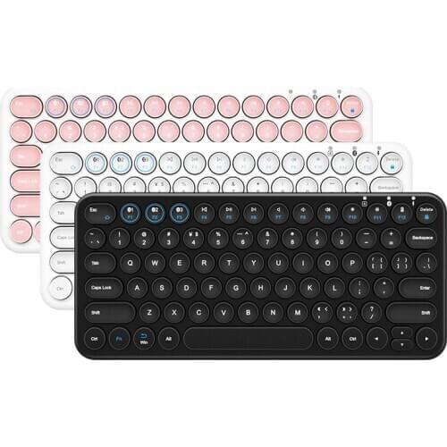 Tablet Bluetooth Keyboard Round Keycap Wireless Gaming Keyboard for Mac Chrome OS windows iPhone iPad Android