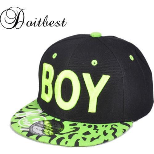 Doitbest 2-8 Years old Smiling BOY Children Baseball Cap Hip Hop Summer embroidery kids Sun Hat Boys Girls Caps snapback hats