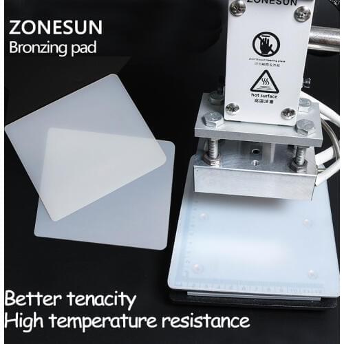 ZONESUN Bronzing pad Rubber Blanket for Hot Foil Stamping Machine leather embossing machine accessories Stamp tool parts