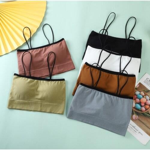 Underwear Women Bra Sexy Seamless Vest Womens Tube Top Female Breathable Thin Bralette Wireless Brassiere Beautiful Back Sling