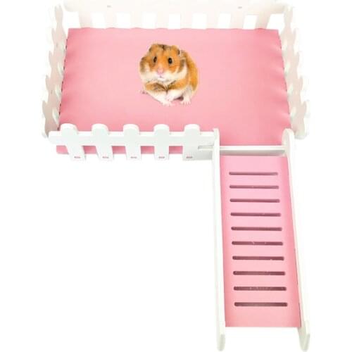 Hamster Toys Climbing Ladder Hamster Cage Ladder Playing Platform Funny Small Animal Stand Toys for Guinea pig Rabbit Rats