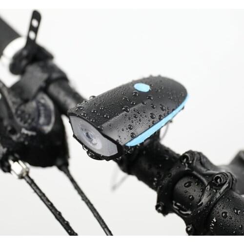 Quality Bicycle Front Light Set USB Rechargeable Rear Light LED Headlight Bike Lamp Cycling FlashLight For Bike With Horn 2021