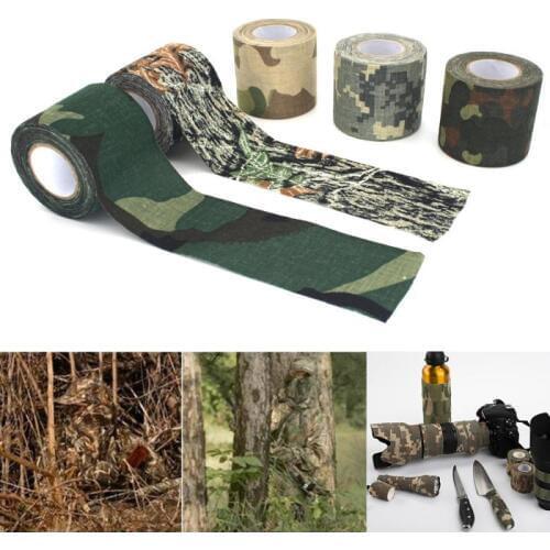 4.5*500cm hunting Camouflage Tape Bandage Wrap Rifle Gun Hunting Waterproof Adhesive Camo Stealth Tape Outdoor Camo Bandage