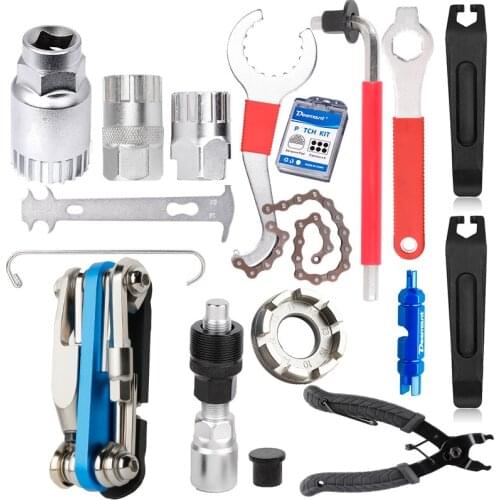 Deemount Bike Repair Tools Kits Bicycle Chain Cutter Freewheel Casette Flywheel Sprocket Extrator Multi Service Set