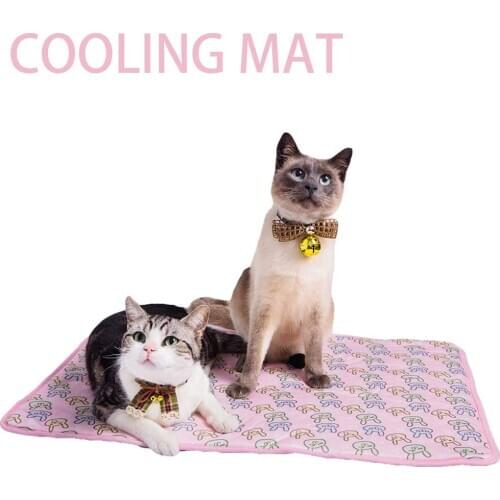 NACOCO Pet Cooling Mat Cat Dog Cushion Pad Summer Cool Down Comfortable Soft for Pets and Adults