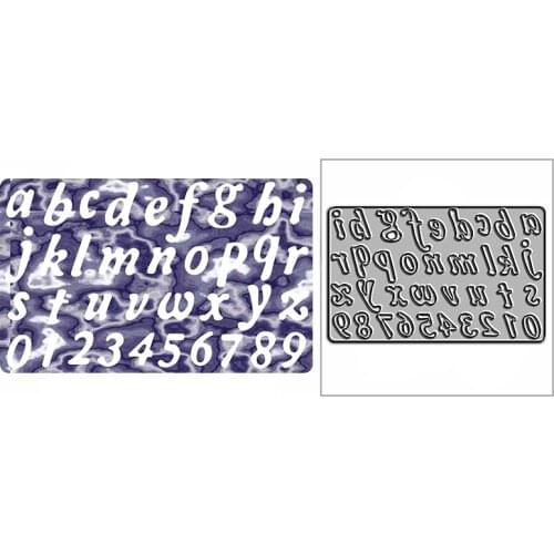 New Lowercase Letters Number Craft Embossing Mold 2021 Metal Cutting Dies for DIY Decor Scrapbooking Album Card Making No Stamps