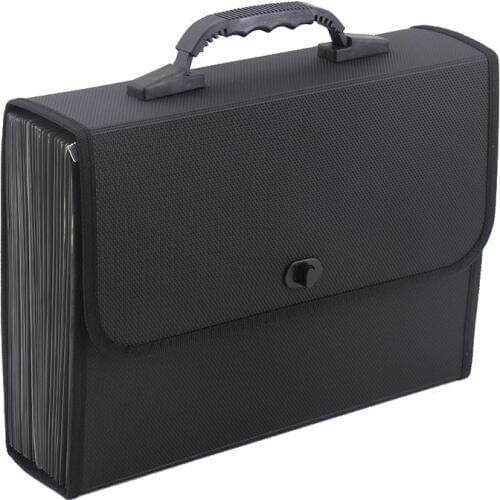 26 Pockets Expanding File Folder Organizer Briefcase Waterproof Business Filing Box with Handle Office Supply