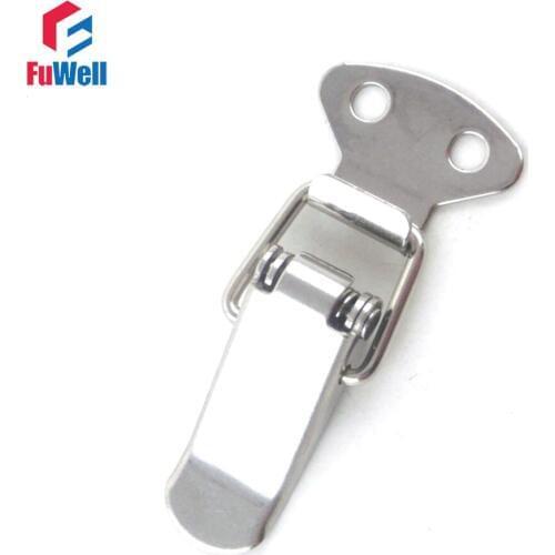 4pcs R117 Spring Loaded Toggle Latch Hasps Stainless Steel Case Cabinet Box Toggle Catch Buckle Tool Box Latches