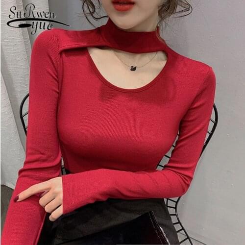 Chemise blanche femme shirts women 2021 long sleeve solid shirts women Stand Regular casual T-shirt harajuku shirt 7663 50