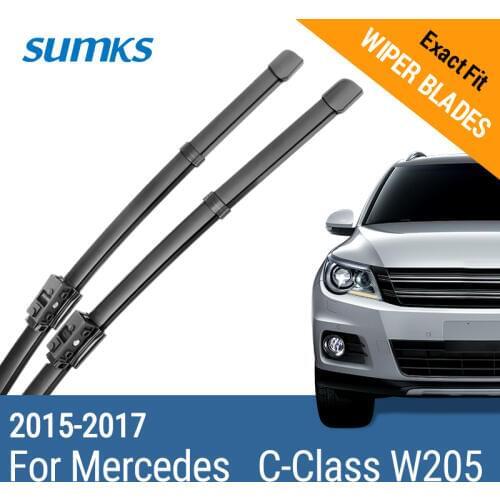 SUMKS Wiper Blades for Mercedes C-Class W205 22"&22" 2015 2016 2017