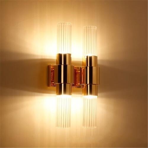 Nordic Modern Led Wall Lamp for Living Room Dinning Room Bedroom Gold Wall Sconce Glass Lighting Crystal Wall Lights Fixtures