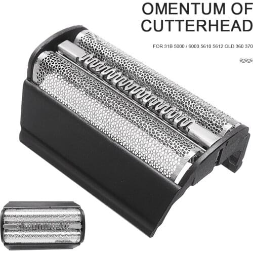 31B Replacement Foil Head ABS + Stainless Steel for Braun 350 360 370 380 390cc Series 5000 6000 Shaving Accessories