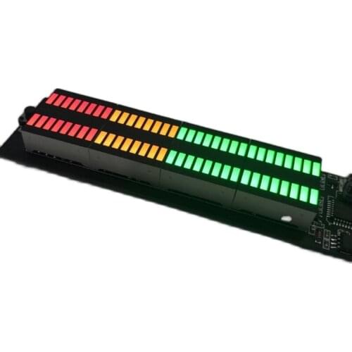 LED Audio DIY Frequency Rhythm Atmosphere Lamp Car Refit Indicator 6V Voice Control Professional Sheet Music Sound Dual Channel