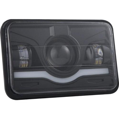 VODOOL 4x6 inch 150W LED Headlight Hi-Lo Red DRL Sealed Beam for Chevrolet Car Truck SUV IP67 Waterproof Light Bar Work Light