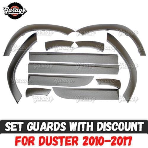 Guard of wheel arches and doors for Renault / Dacia Duster 2010-2017 ABS plastic accessories protective plate car styling tuning