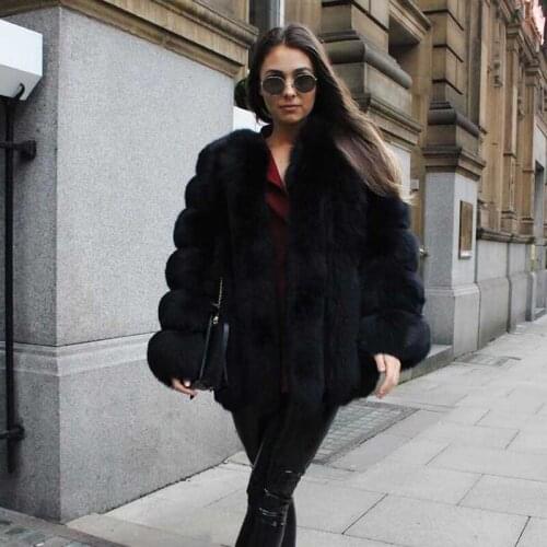 Female Winter Fur Coat Women Clothes High Quality Faux Fox Fur Overcoat Plus Size 2020 New Autumn Thicken Warm Long Coats