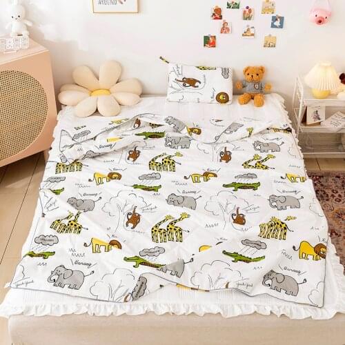1PC Cotton Quilt Blankets Cartoon Comforter Bed Cover ​Quilting air-conditioning Quilts for Adults Kids Home Textile #s