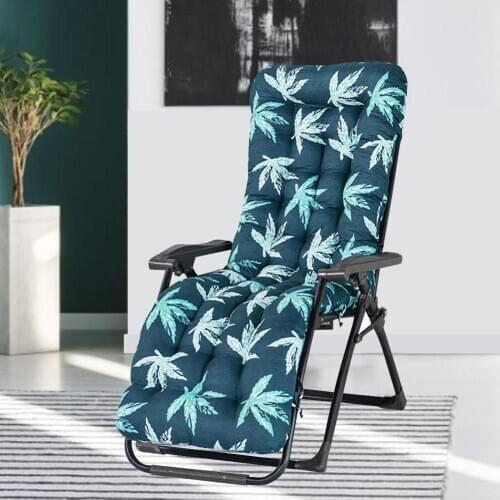 1 Pcs Recliner Sun Lounger Cushion Thickened Printed Soft Polyester Portable Sofa Cushion Pad For Home Outdoor Chair Seat Mat