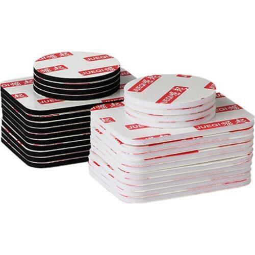 20pcs/set Black and White Foam Adhesive Tape Sponge Double Sided Sponge Double Sided Repair Tape for home