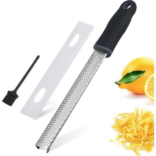 304 Stainless Steel Citrus Lemon Zester Cheese Grater Mill Cheese Grater Tools Chocolate Lemon Zester Fruit Peeler Kitchen Gadge