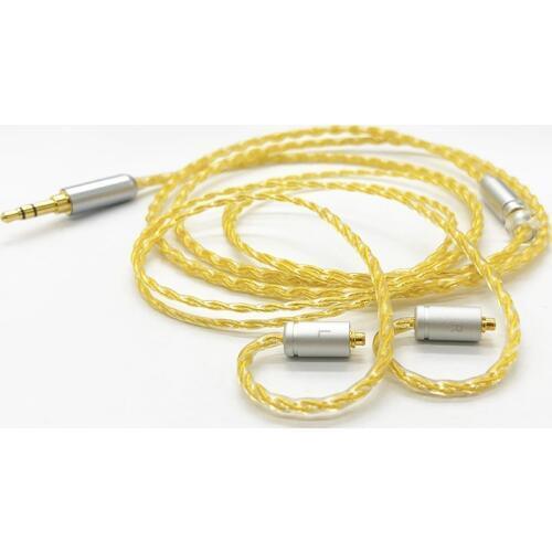 4 share gold plated cable upgrade wire mmcx 0.78mm 2pin IM series IE series