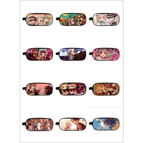 Anime Toilet-Bound Hanako-kun Logo Pencil Case Girls Cosmetic Bag Boys Girls Coin Bag New Student Capacity Stationery Bag