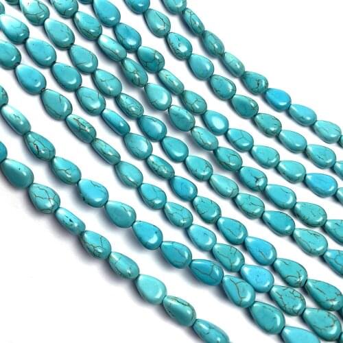 Natural Stone Beads Turquoise Beads Shaped Semi-Finished Loose Spacer Beaded For jewelry making DIY necklace bracelet accessory