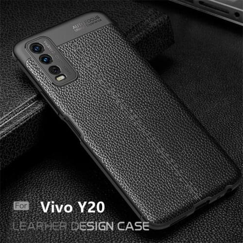 For Cover Vivo Y20 Case For Vivo Y20 Y 20 Capas Coque Luxury Shockproof Phone Bumper TPU Leather For Fundas Vivo Y20S Y20 Cover
