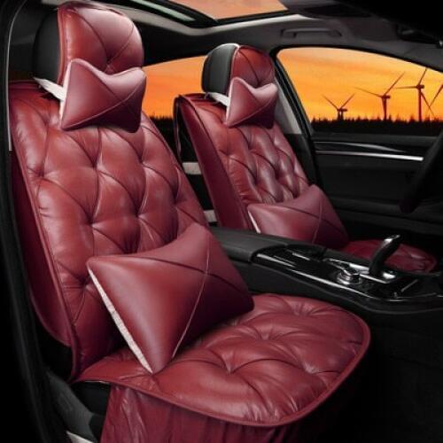Automobile seat cover car pu leather cushion set for Agila Vectra Zafira Astra GTC PAGANI ZONDA SAAB Spyker RAM HUMMER universal