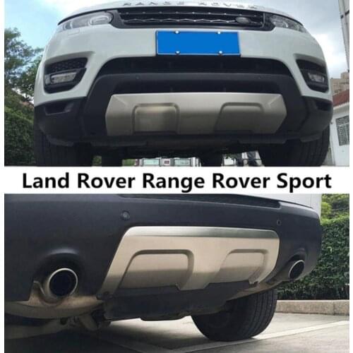 For Land Rover Range Rover Sport 2014 2015 2016 2017 2018 Front + Rear Bumper Diffuser Stainless steel Bumpers Guard skid plate