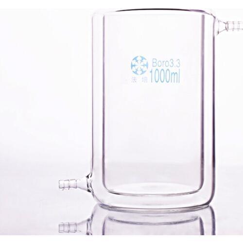 Double-deck beaker,Capacity 1000ml,Double-layer cold trap,Photocatalytic reaction bottle