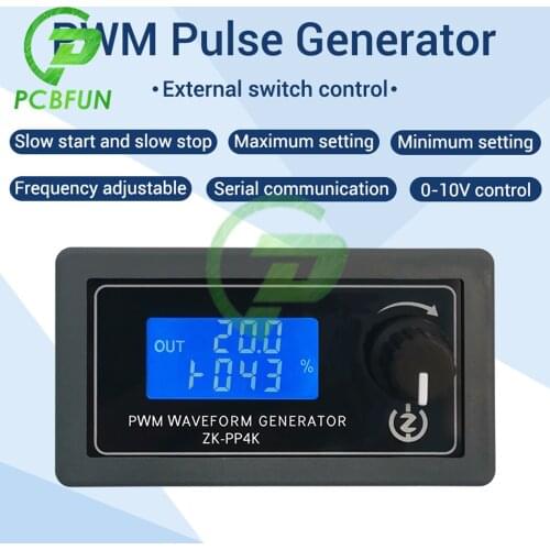 ZK-PP4K ZK-PP3K PWM Pulse Generator Lighting LED Motor Speed Control Dimming Controller Slow Start Slow Stop Digital Display