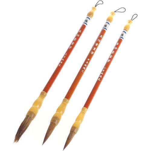 Chinese Calligraphy Regular Script Brush Pen Ink Writing Painting Wolf Hair