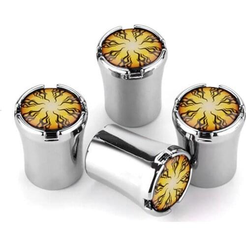 4pcs New Top Grade Car Tire Valve Stem Caps Tyre Air Dust Caps Truck Bicycle Wheel Auto Valve Cap Fire Styling Car Accessories