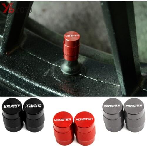 Wheel Tire Valve Caps For DUCATI MONSTER 600 620 848 696 796 1200 1100 SCRAMBLER 400 800 Panigale V4 V4S V4R 1199 959 899 1299