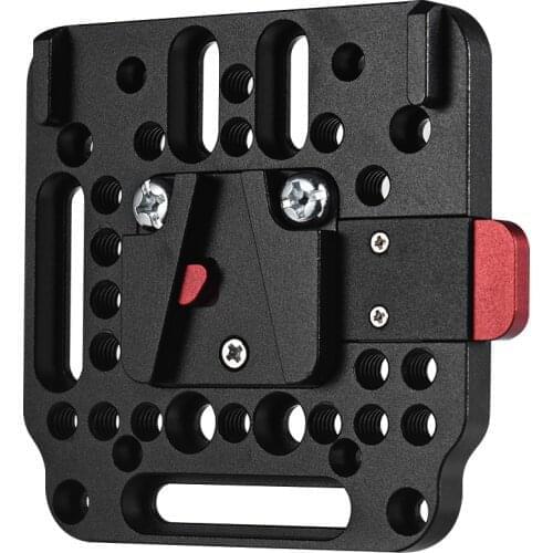 Andoer V-Lock Assembly Kit Female V-Dock Male V-Lock Quick Release Plate for V-Mount Battery Quick Release Plate Assembly Kit