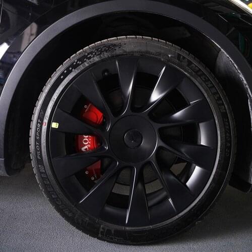 Aluminum Alloy Brake Disc Caliper Cover With Power Coat Finish For Model Y 2017, 2018, 2019, 2020 and 2021