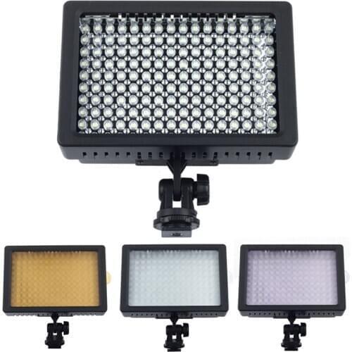 LD-160 9.6W Lighting LED Video Light Photo Studio Camera Light Illuminator 5400 / 3200K Dimmable For Canon Nikon Sigma JVC Camer