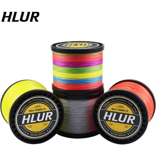 HLUR Braided Fishing Line 4 strands 500m Multifilament Carp Super Strong Wire Sea Saltwater 12-83lb