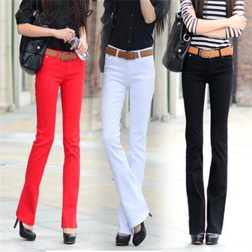 Longqibao Women's Flared Jeans