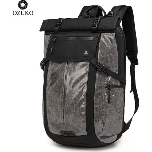 OZUKO Brand Men Waterproof Anti-Theft 15.6 inch Laptop Backpack Male USB Travel Bags Fashion Cool School Bag Mochila 2020 New