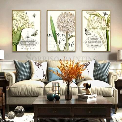 Daffodils Butterfly Wall Art Canvas Painting Dining Posters And Prints Bedroom Pictures For Living Room Home Hallway Decor