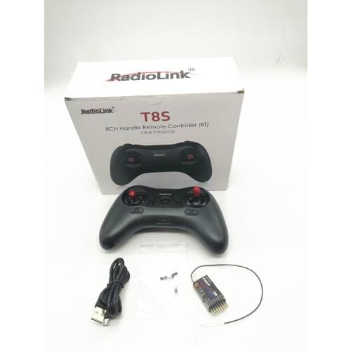 Radiolink T8S 2.4G 8CH RC Remote Transmitter with R8EF Receiver Handle Game Shape Controller for Fixed Wing Aircraft Airplane